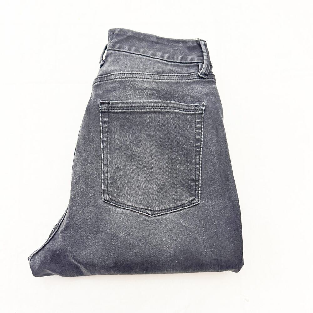 Good American Good Legs Crop Skinny Denim Jeans GLC961TNA Black058 Size 10/30